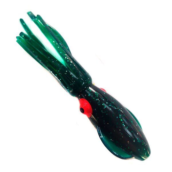 Каракатица не оснащённая Higashi Squid 11 #13 Emerald Green - Silver flakes