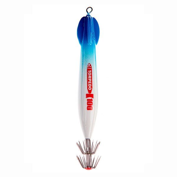 Грузовая кальмарница Asari Torpedo 100гр #02 Blue Head Blue-Lumo